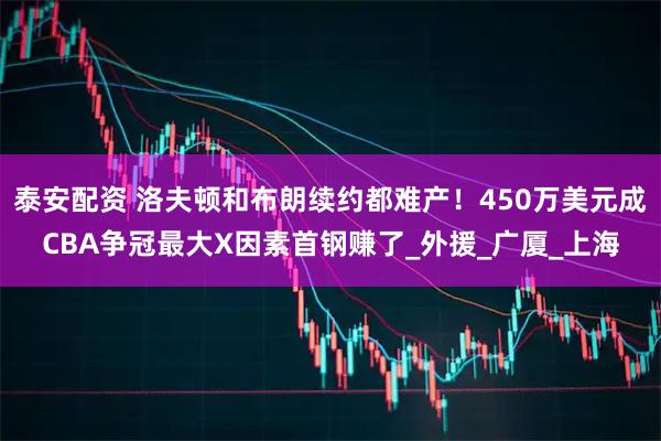 泰安配资 洛夫顿和布朗续约都难产！450万美元成CBA争冠最大X因素首钢赚了_外援_广厦_上海